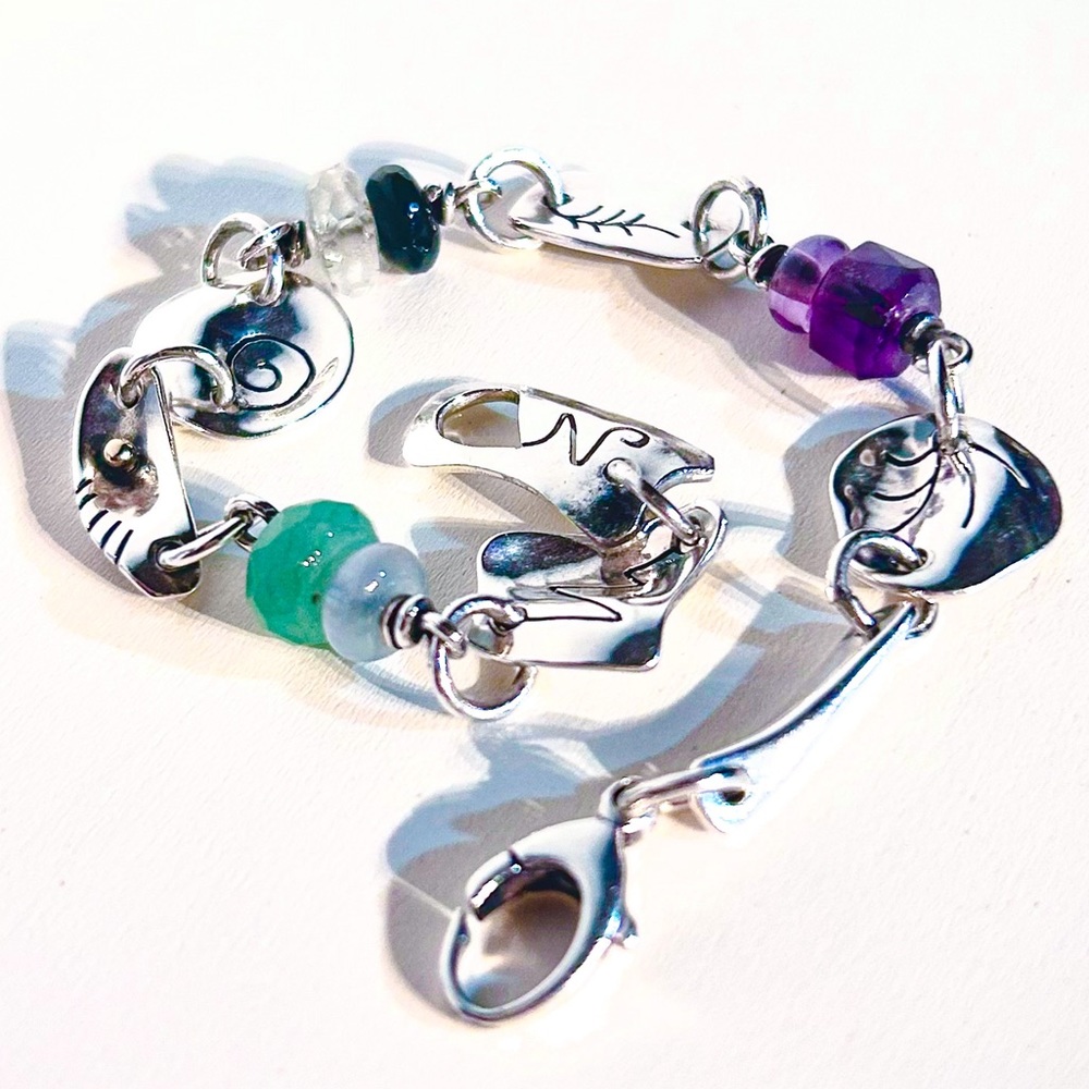 Original Handmade Solid Sterling Silver Katie Cleaver Vermont Bracelet